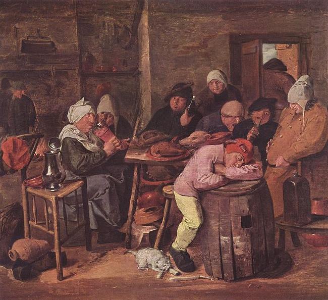 Adriaen Brouwer Das Schlachtfest china oil painting image